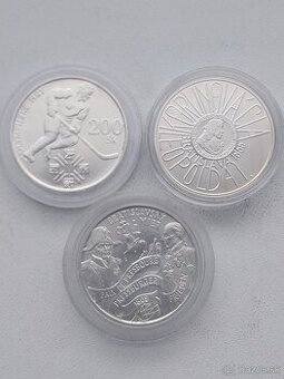 Mince Strieborne 200 koruny Bk