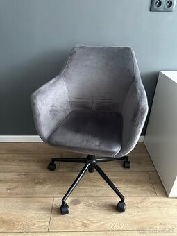 Stolička - kreslo sivé, nastaviteľná výška