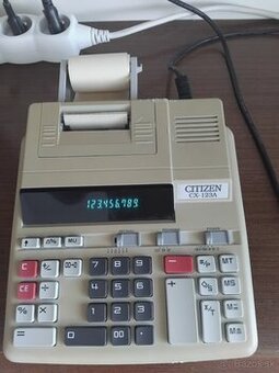 Vintage kalkulačka Citizen CX-123A s tlačiarňou
