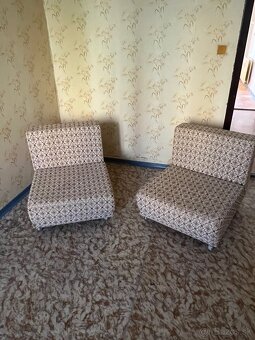 2x Rozkladacie kreslo
