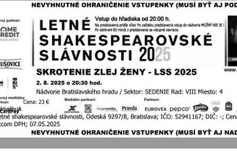 Skrotenie zlej ženy - Shakespearovske slavnosti