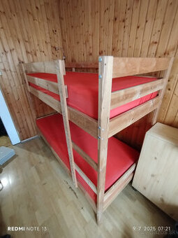 Poschodová posteľ s matracami