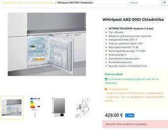 Chladnička Whirlpool ARZ 0051