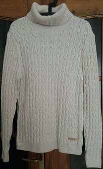 Pánsky sveter s rolákom Esprit béžový veľkosť M