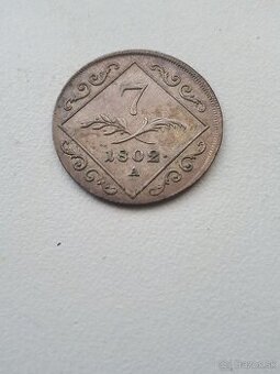 Mince 7 grajciar 1802 A - 1