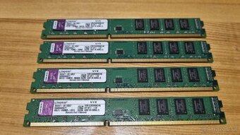 8 GB (4×2 GB) DDR3 Kingston 1333 MHz CL9 – plne funkčné