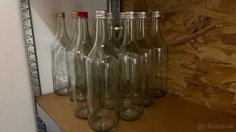 Sklenene flase 1 liter 15 ks