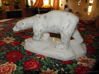 Porcelanova figurka, ladovy medved, super stav