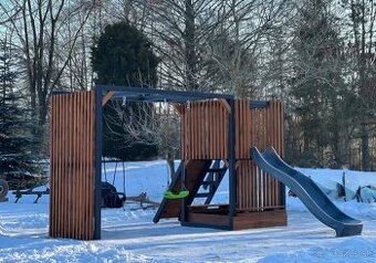 Detské ihrisko so šmykľavkou s montážou a s dovozom