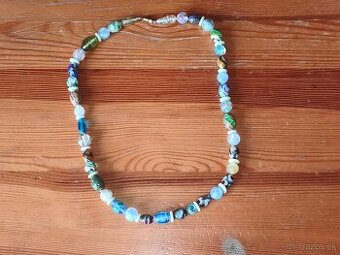 Retro skleněné korále millefiory