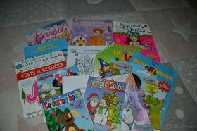 Detské omaľovánky, knižky, časopisy 15 ks