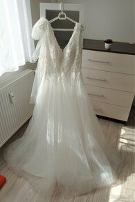 Tylové svadobné šaty - 1
