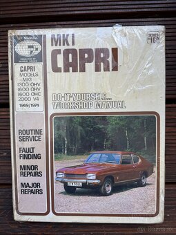 FORD CAPRI originální montážní manualy servisní příručky