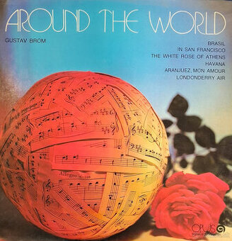 Retro gramofónová LP platňa Gustav Brom - Around the World