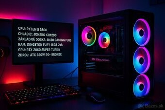 Predám výkonný a štýlový počítač/RTX2060super-turbo/R5-3600/