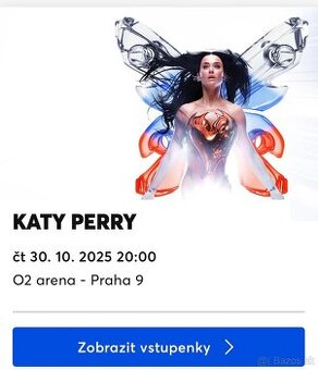 Lístky na koncert Katy Perry v Prahe – 2 ks, eTicket
