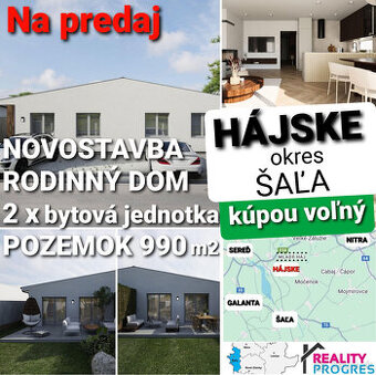 NOVOSTAVBA 4-IZBOVÉHO RODINNÉHO DOMU - MLADÝ HÁJ - ŠAĽA - 1