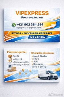 Sťahovanie, Prepravu tovaru Vipexpress