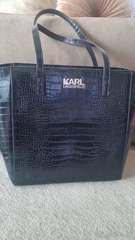 Kožená kabelka Karl Lagerfeld