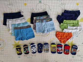 Mix spodného prádla pre chlapca 4-6 rokov