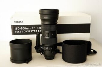 Sigma 150-600mm F5-6.3 DG OS HSM S Nikon F + prisl.