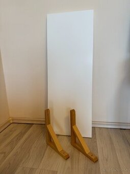 Polica IKEA - BERGSHULT + 2 x konzola SANDSHULT