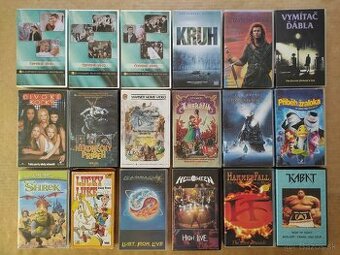 Predám VHS kazety filmy + koncerty...1