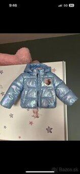 H&M Frozen metalická bunda 92