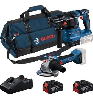 Bosch - 18V AKU súprava vŕtacieho kladiva GBH 185-LI a uhlov
