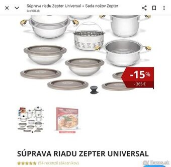 Súprava riadu Zepter Universal TF 520