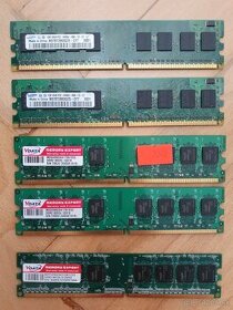 DDR2 2GB /2x 1GB/ 666MHz / 800Mhz, 1x 512 MB