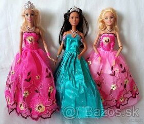 Dlhé Barbie šaty s doplnkami - 1