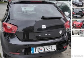SEAT IBIZA J6 1.6 2010 predám MOTOR BTS, DVERE, NÁRAZNÍK, PR