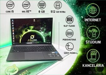 💻 MEDION® AKOYA® E16423 – 16" IPS i5 notebook v hliníku