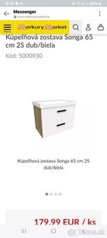Skrinka s umývadlom