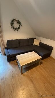 Rohová rozkladacia sedačka s úložným priestorom