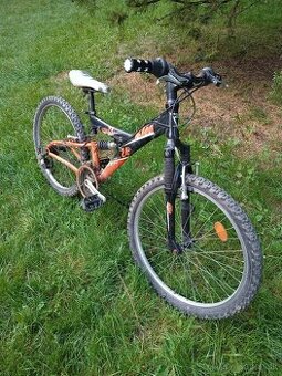 24" detsky horsky celoodpruzeny bicykel KTM