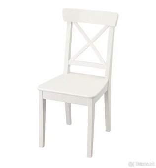 Predám 2 alebo 3 kusy biele stoličky IKEA