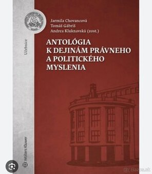 Antológia k dejinám právneho a politického myslenia