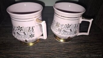 Ruzovy porcelan 2 salky