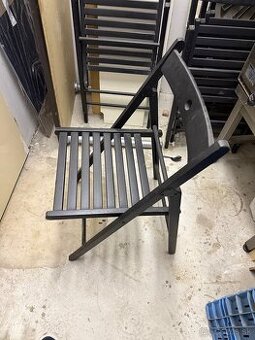 Skladacie stoličky IKEA čierne