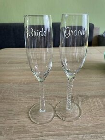 Bride and groom poháre