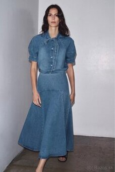 Rifľová sukňa ZARA nová