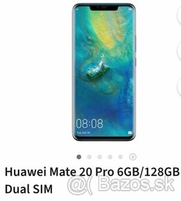 Predám veľmi zachovalý Huawei Mate 20 pro