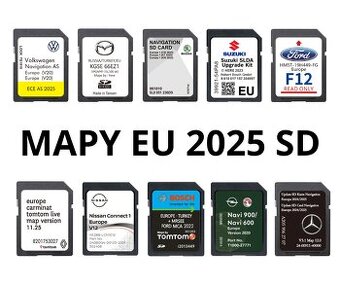 Sd karty do navigácie  MAPY 2025 Európa Aktualizácia