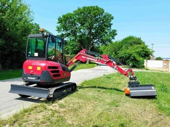 minibager Yanmar SV26 rýpadlo + mulčovač CANGINI mulcher