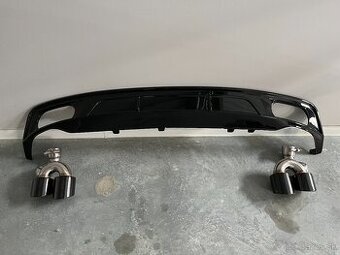 Audi A6 C8 zadný difúzor s koncovkami výfuku