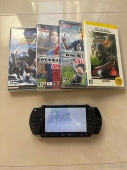 Japan Playstation Portble PSP 1000 + Hry