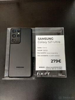 Samsung Galaxy S21 Ultra 256GB - Čierna