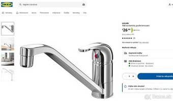 Vodovodná páková batéria - IKEA Lagan